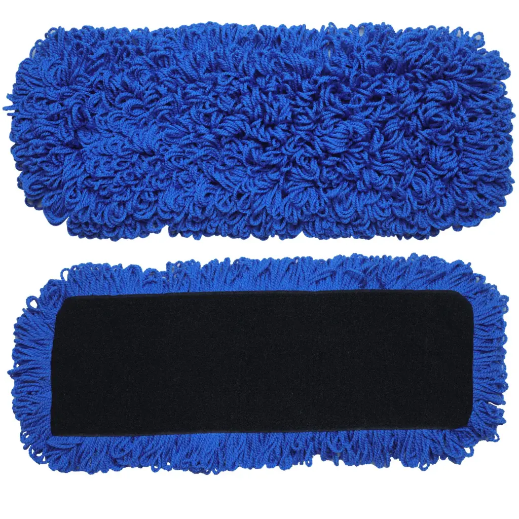 S R Cleaner 18" Blue Microfiber Dry Mop Refill.