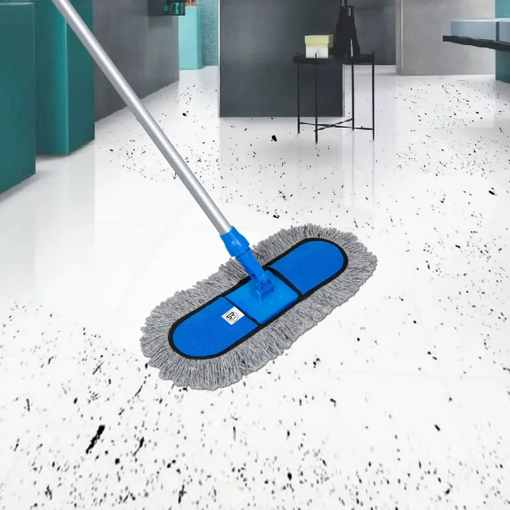 S R Cleaner 18inch Gray Cotton Dry Mop Set