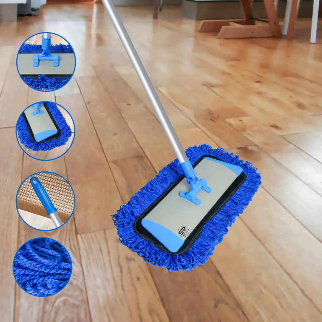 S R Cleaner 18inch Blue Microfiber Dry Set 