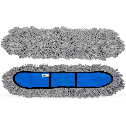 S R Cleaner 24" Gray Cotton Dry Mop Refill.
