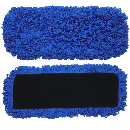 S R Cleaner 24" Blue Microfiber Dry Mop Refill.